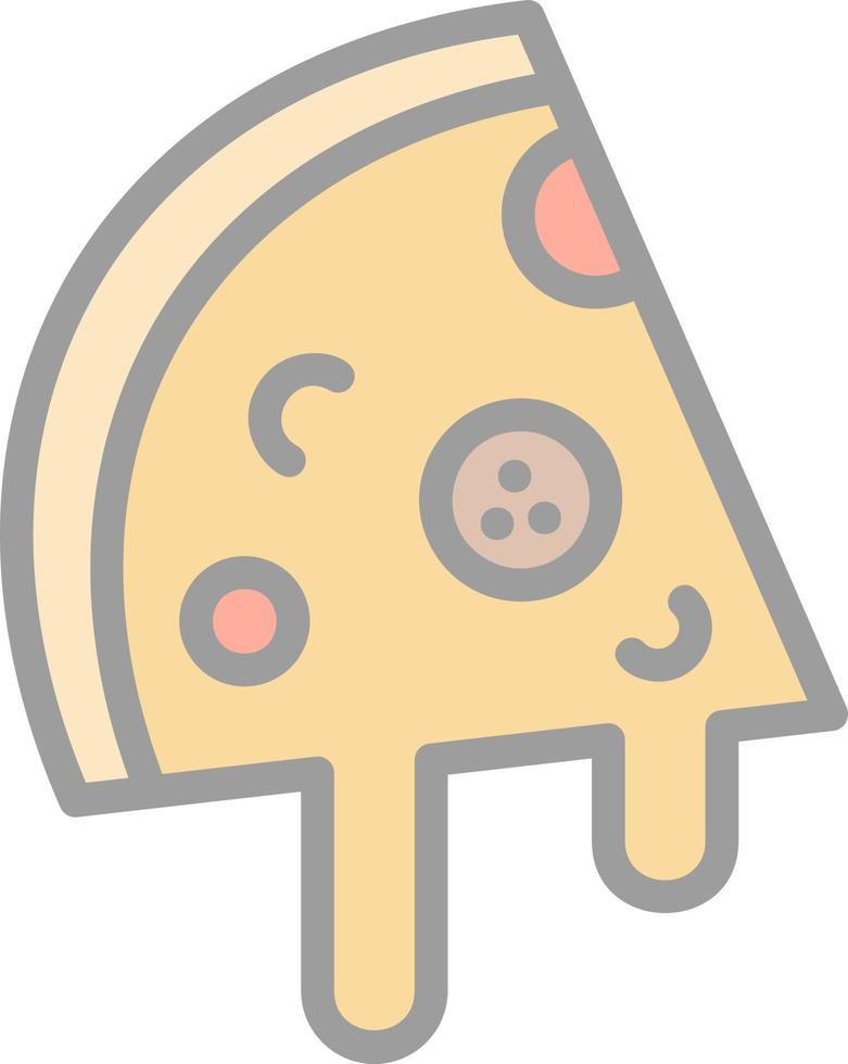 Pizza Slice Vector Icon Design