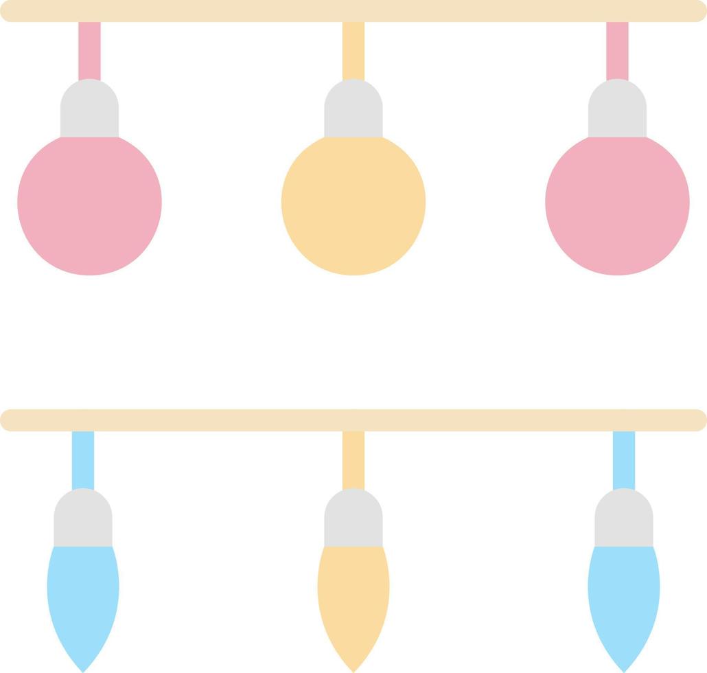 New Year Lights Vector Icon Design