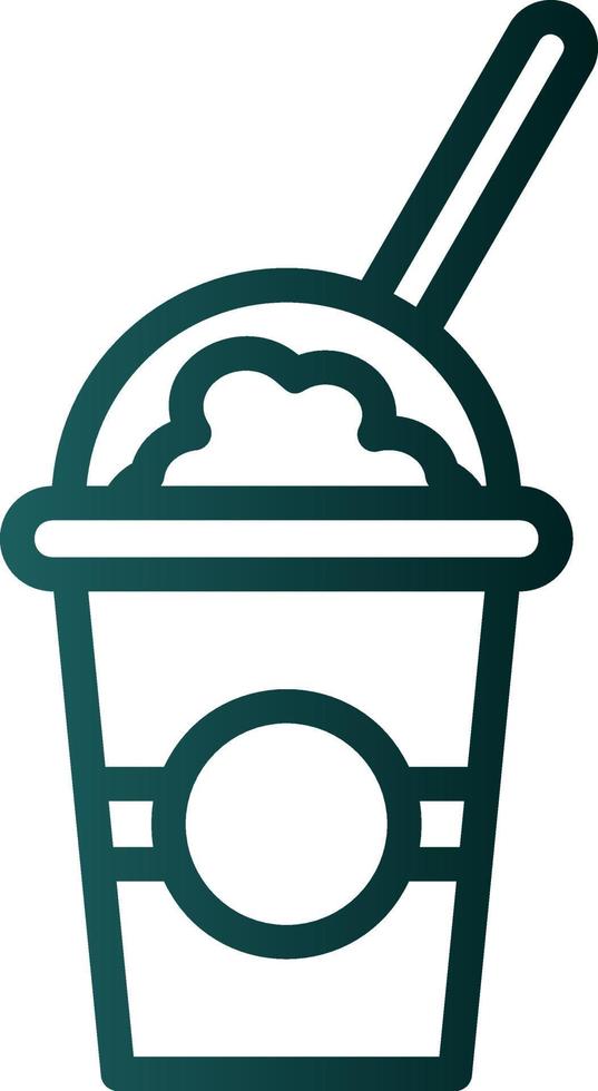 Milkshake Vector Icon Design