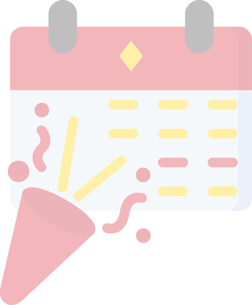 New Year Calendar Vector Icon Design
