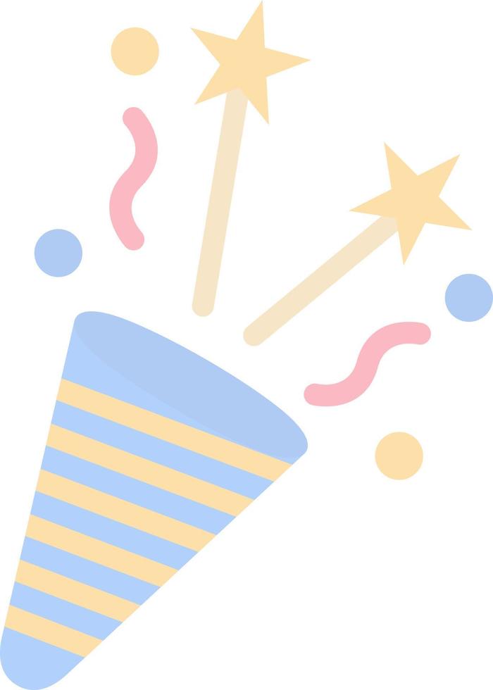 Party Popper Vector Icon Design