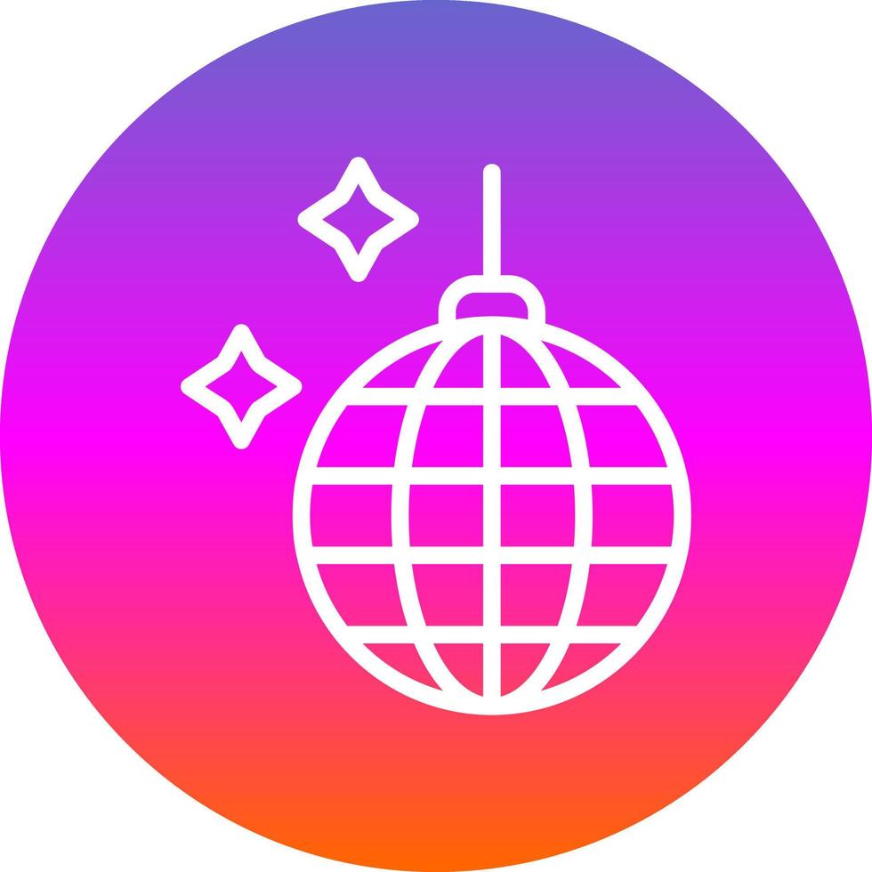 Disco Ball Vector Icon Design