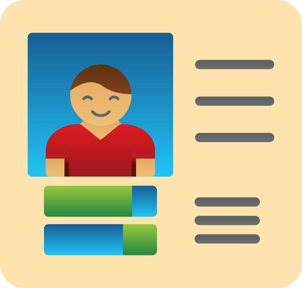 Buyer Persona Vector Icon Design