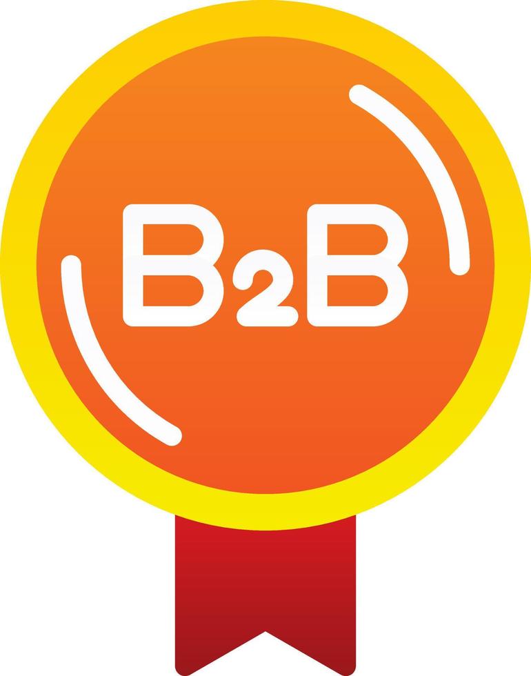 diseño de icono de vector b2b