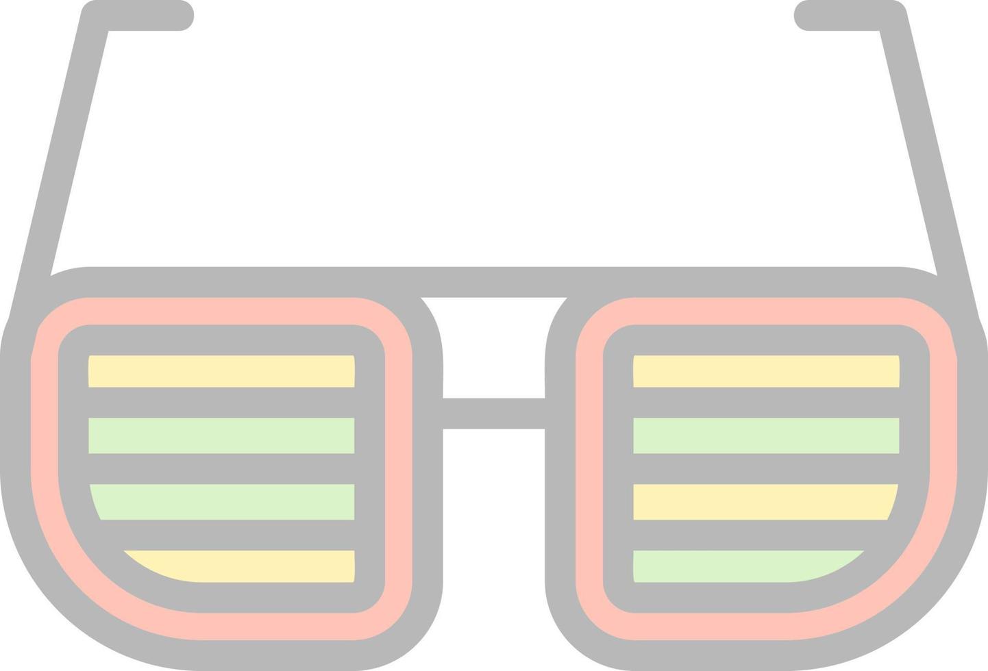 diseño de icono de vector de gafas divertidas