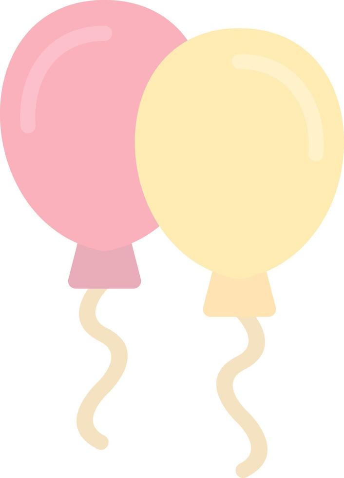 New Year Balloons Vector Icon Design