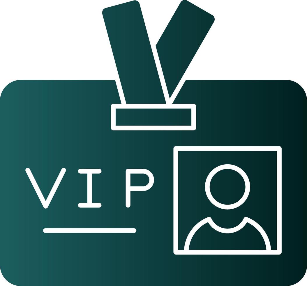 VIP Pass Vector Icon Design