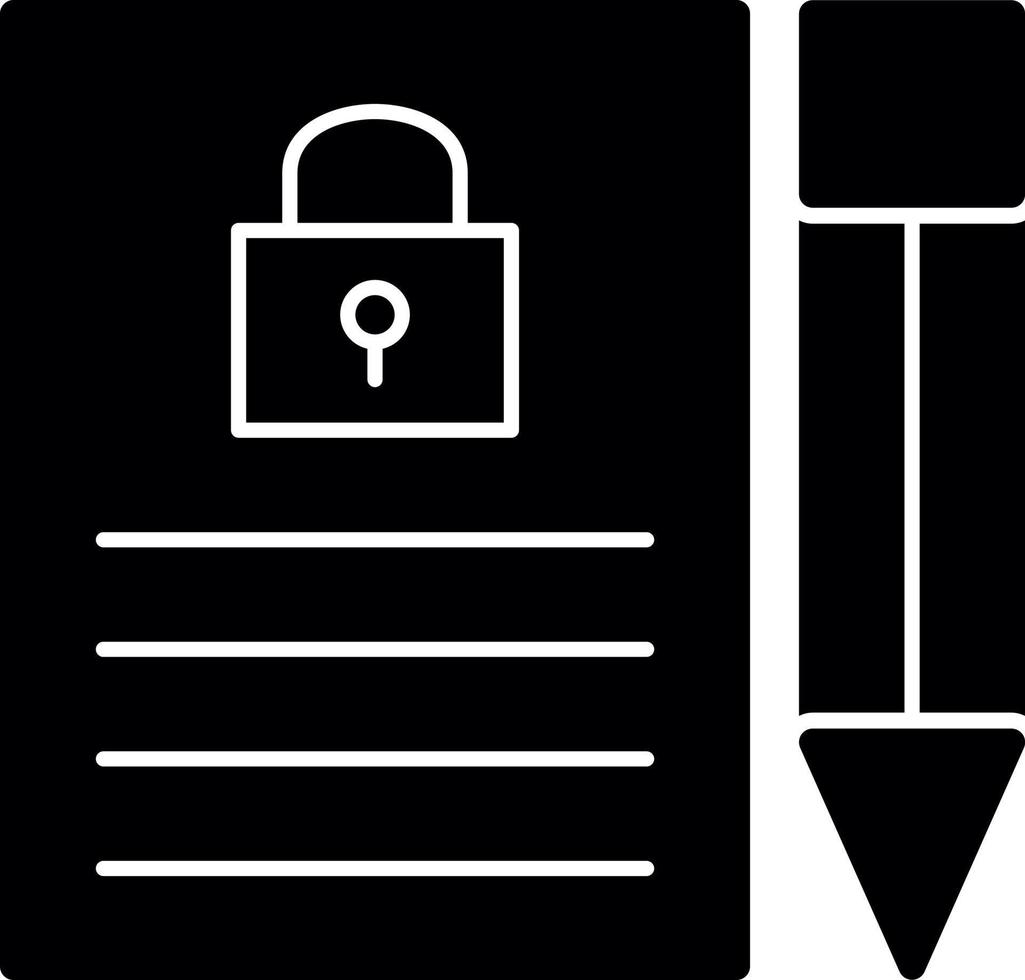 Confidential Project Vector Icon Design