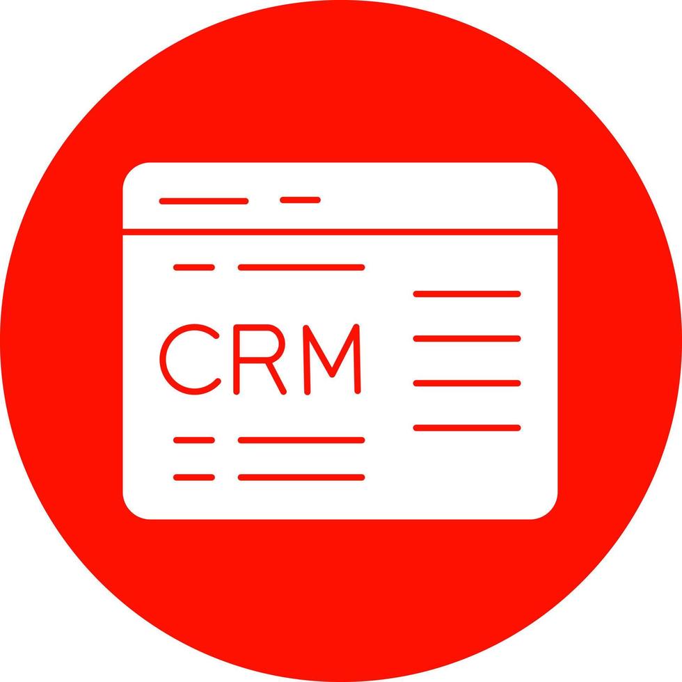 Crm Vector Icon Design