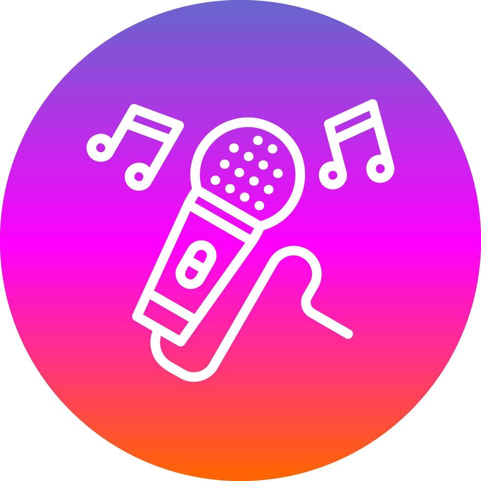 diseño de icono de vector de karaoke