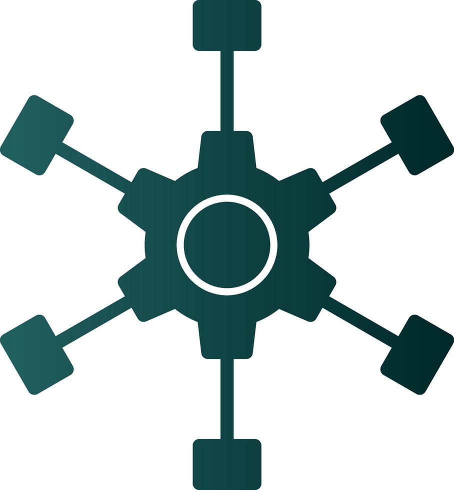 Outsource Management Vector Icon Design