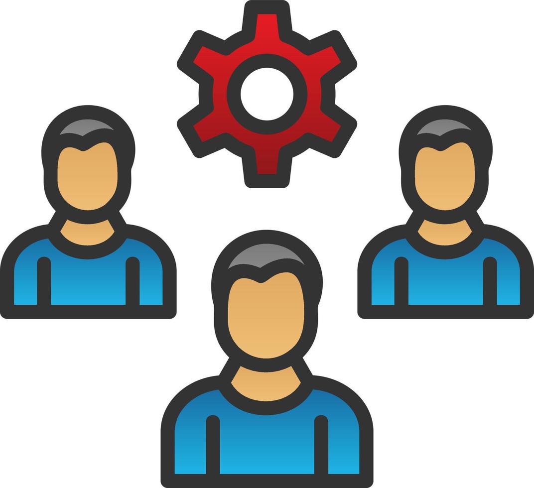 Employee Management Vector Icon Design