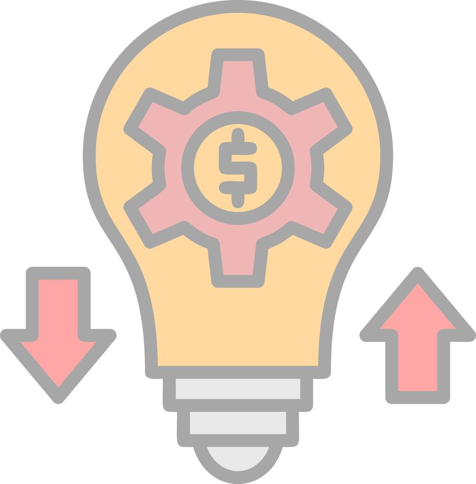 Project Revenue Vector Icon Design