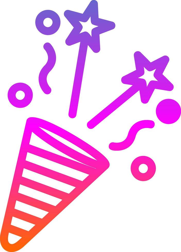 diseño de icono de vector de confeti