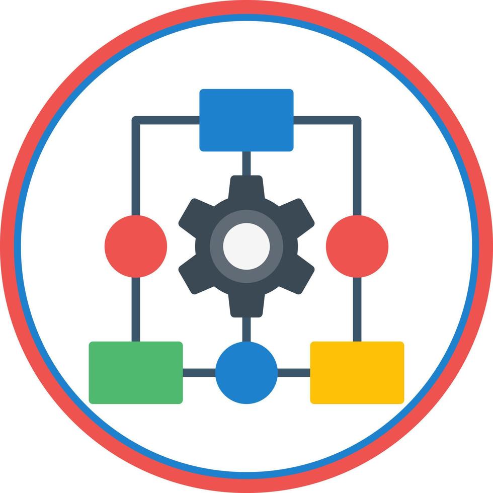 Workflow Process Vector Icon Design