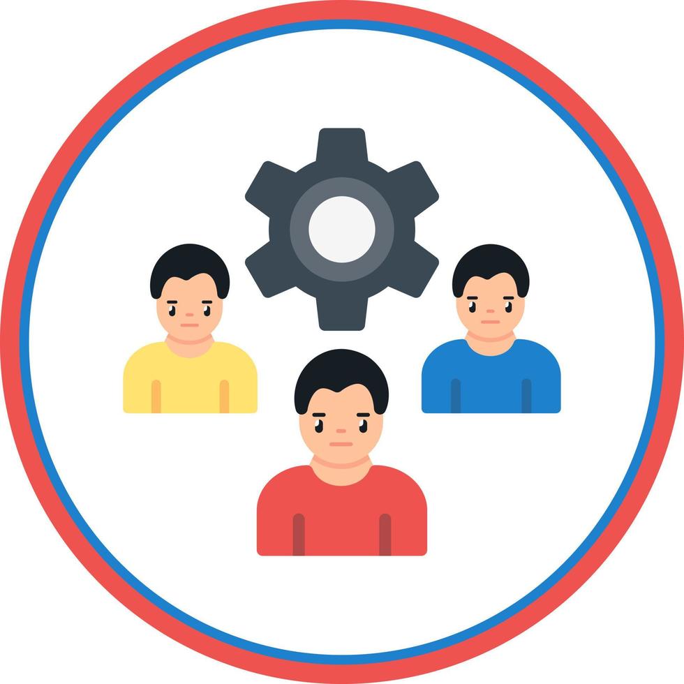 diseño de icono de vector de gestión de empleados