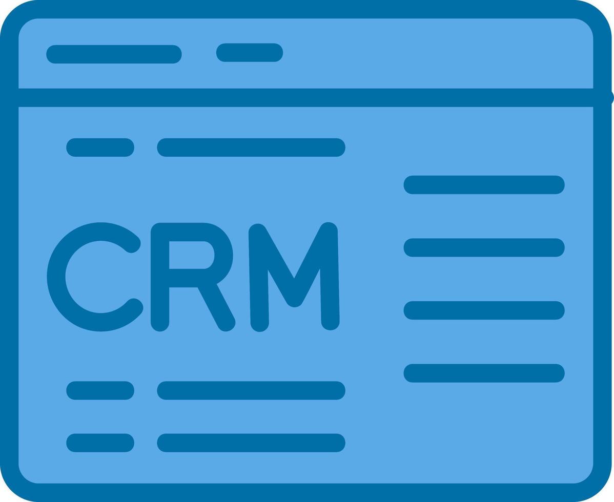 Crm Vector Icon Design