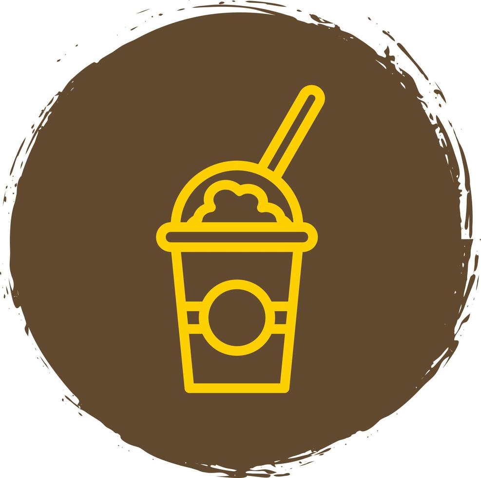 Milkshake Vector Icon Design