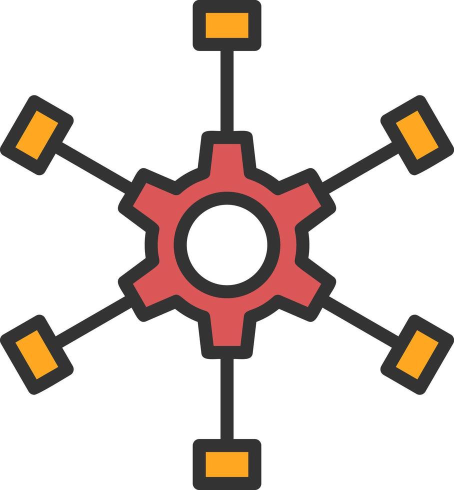 Outsource Management Vector Icon Design