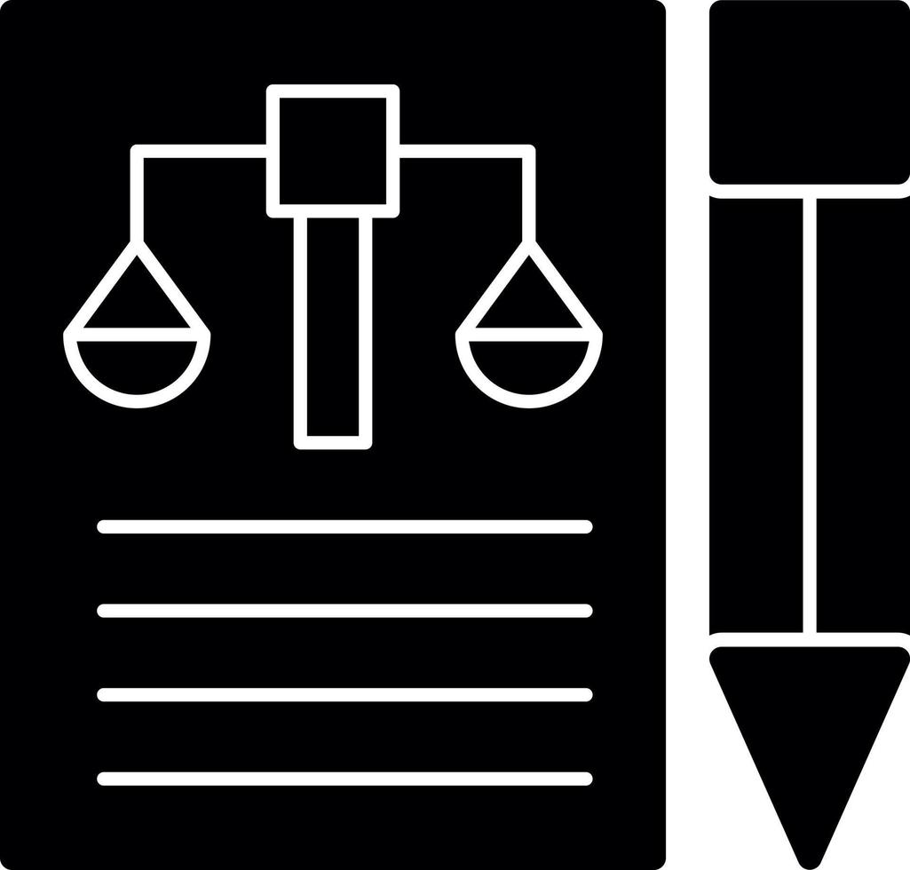 Legal Document Vector Icon Design