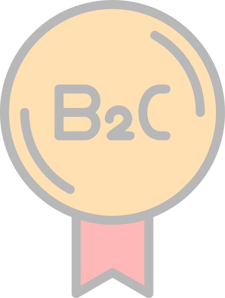 diseño de icono de vector b2c