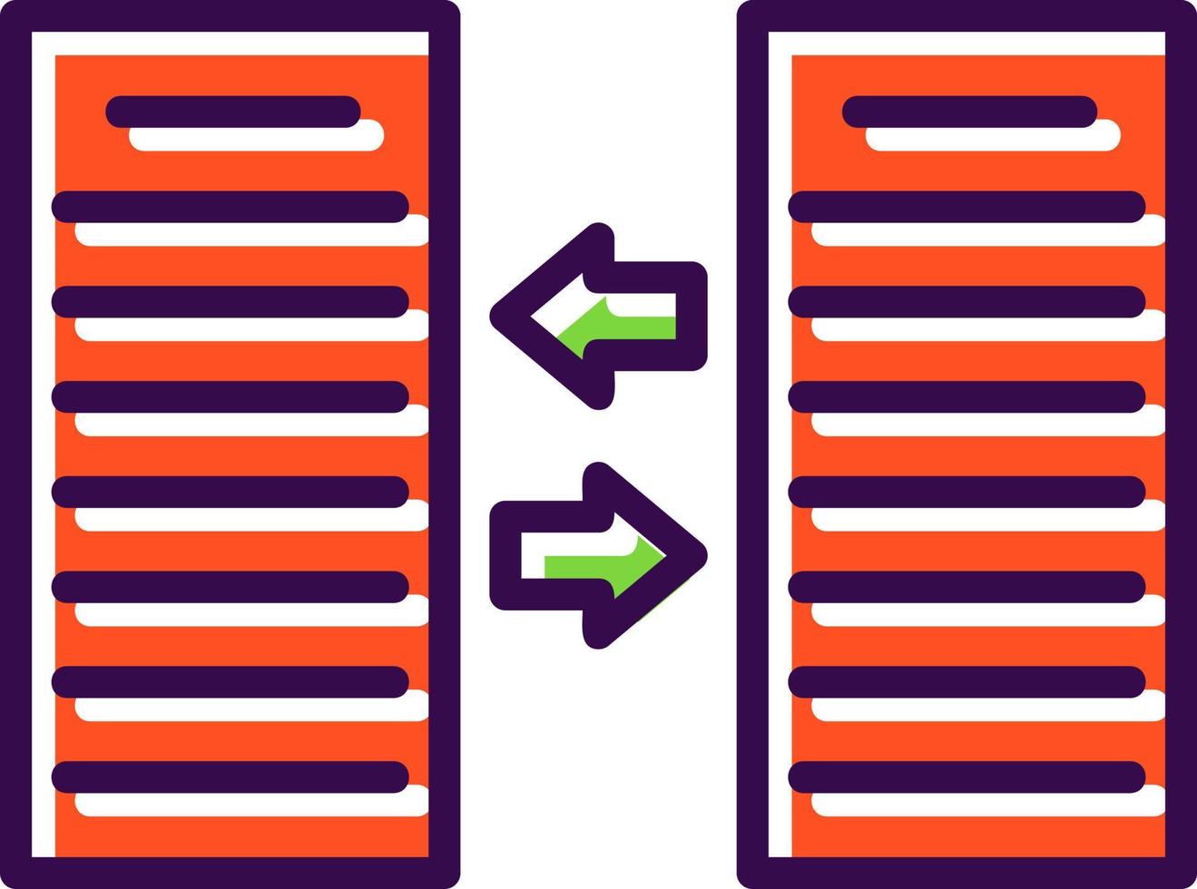 Files Exchange Vector Icon Design