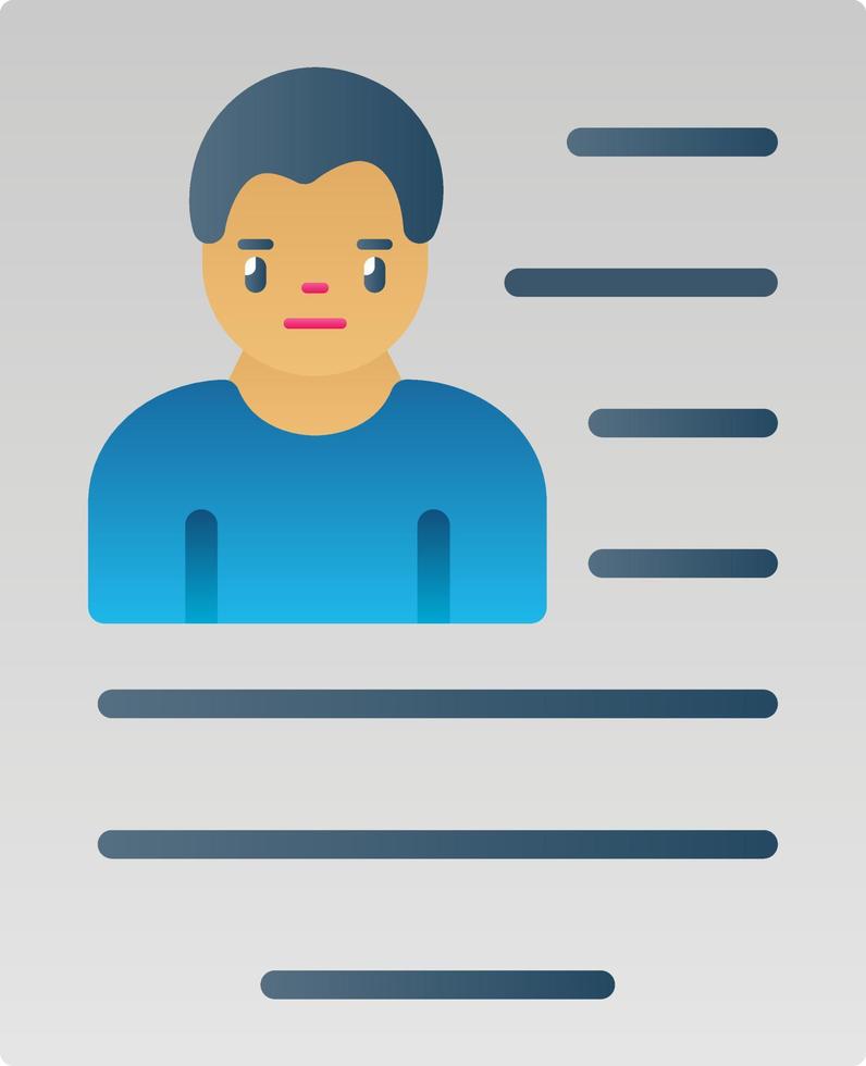 Resume Vector Icon Design