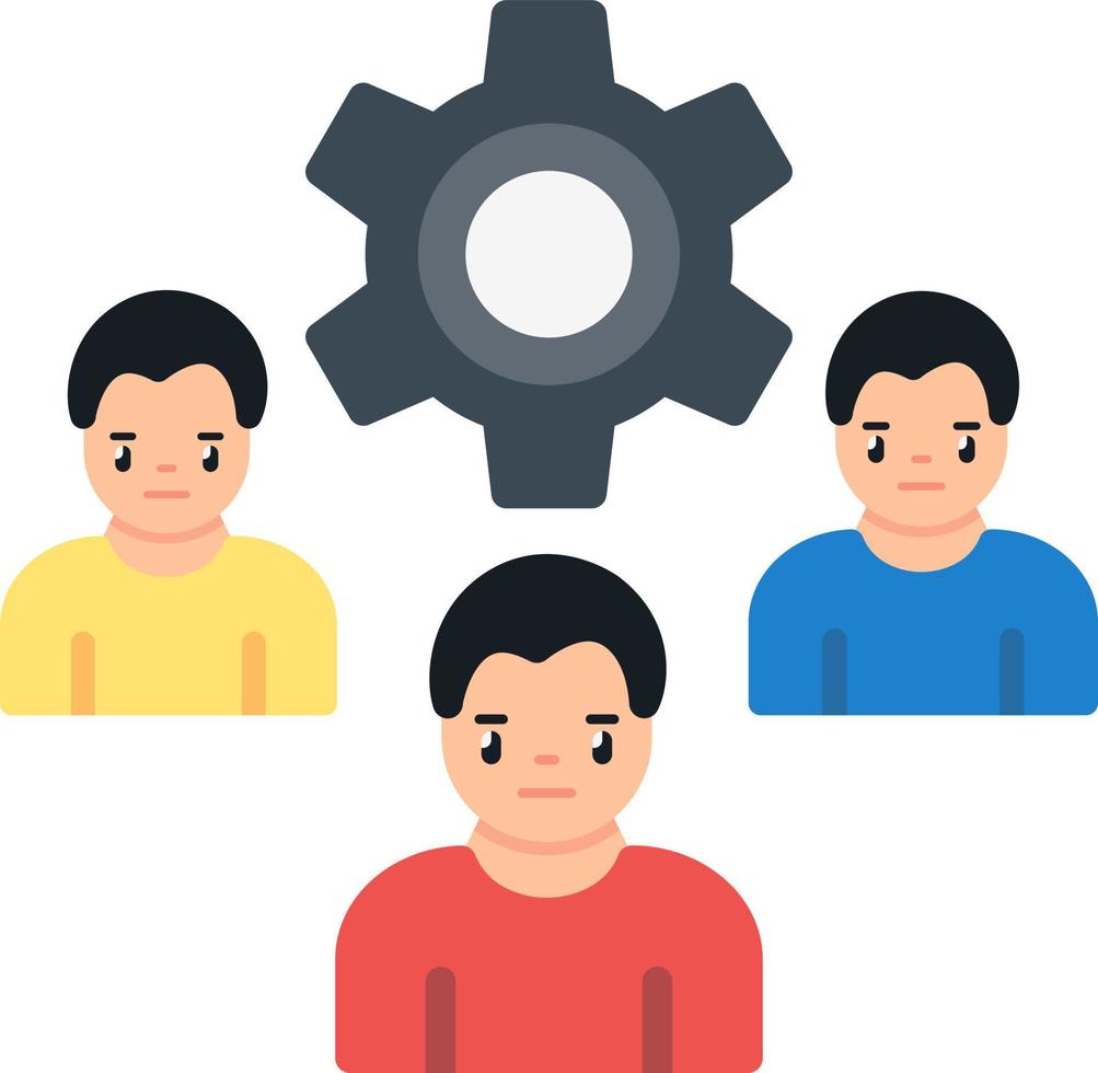 diseño de icono de vector de gestión de empleados