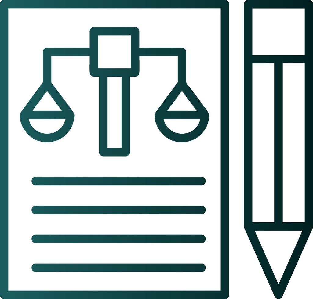 Legal Document Vector Icon Design