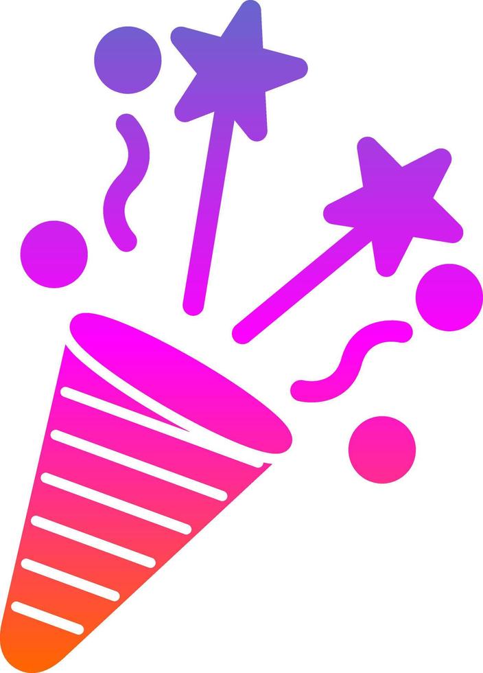 Confetti Vector Icon Design
