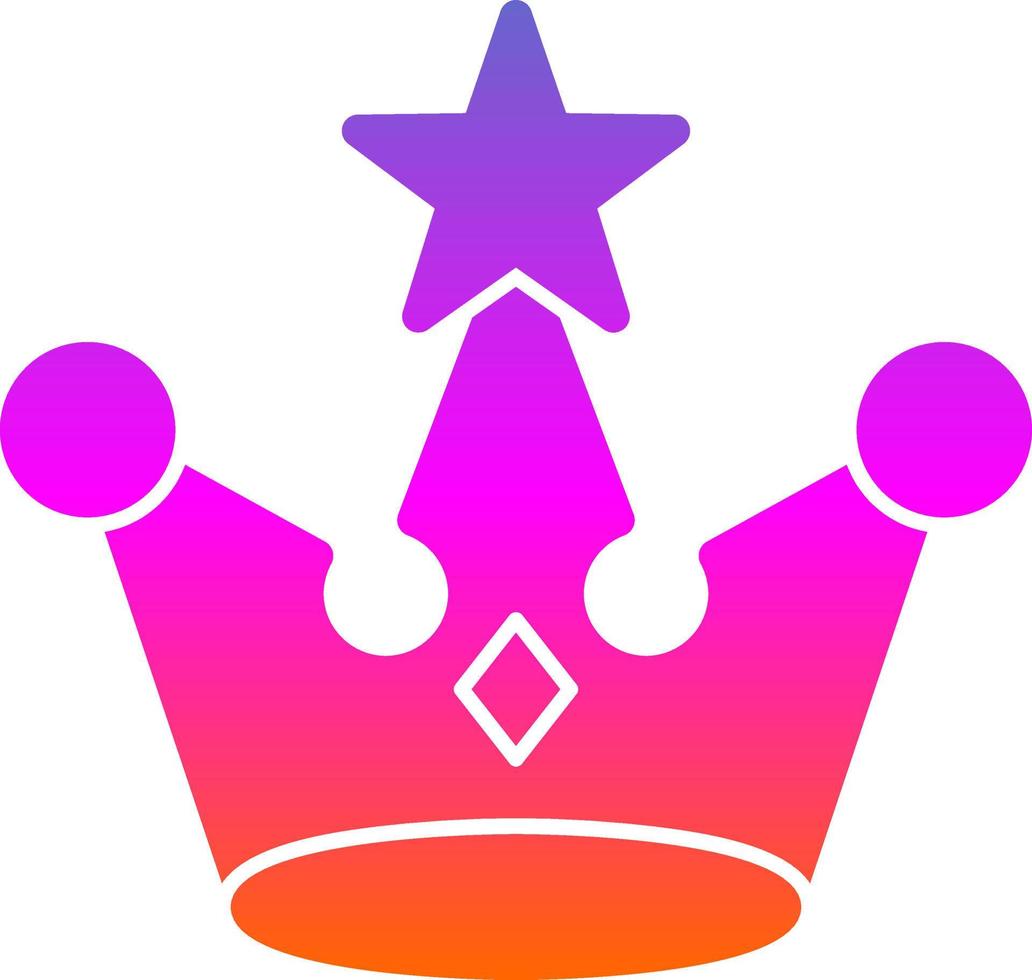 diseño de icono de vector de corona