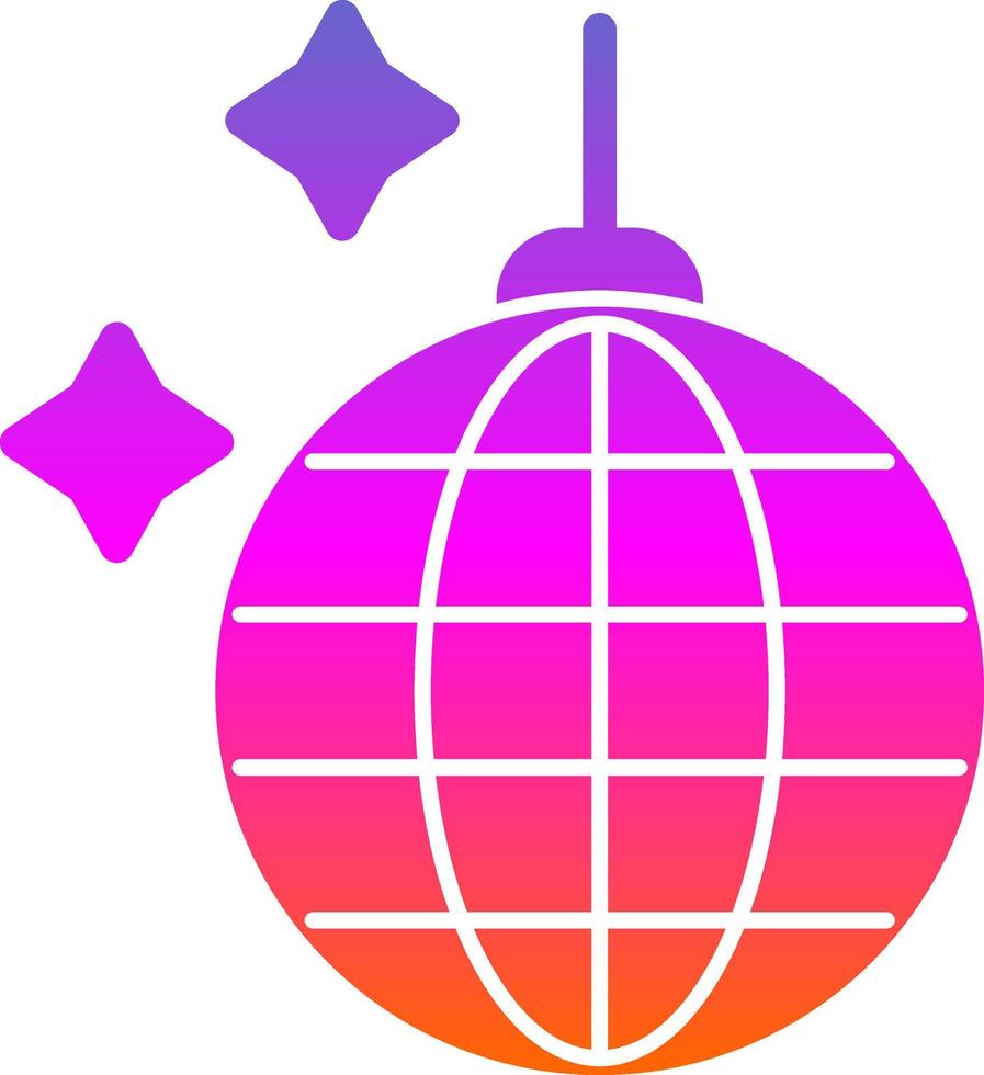 Disco Ball Vector Icon Design