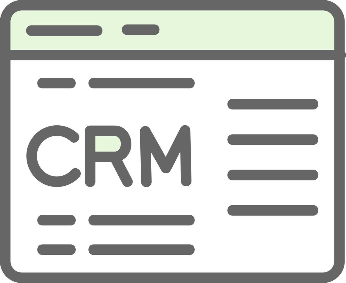 Crm Vector Icon Design