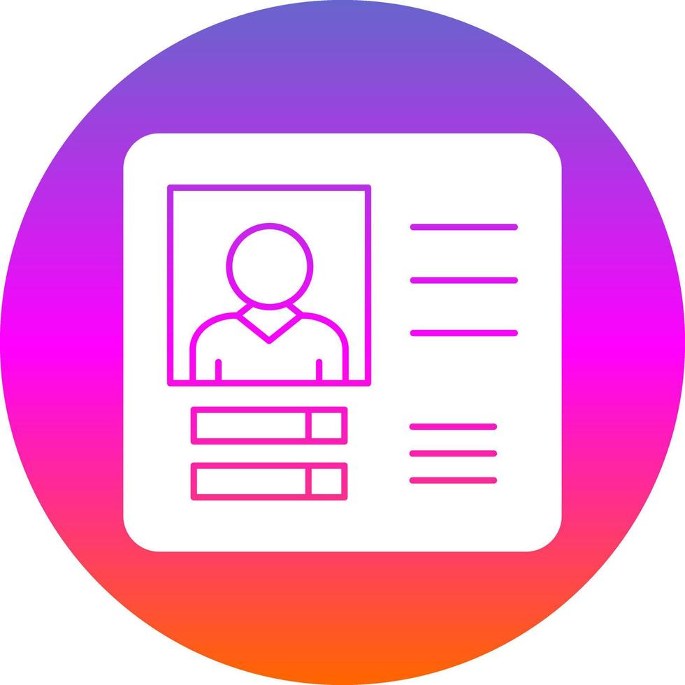 Buyer Persona Vector Icon Design