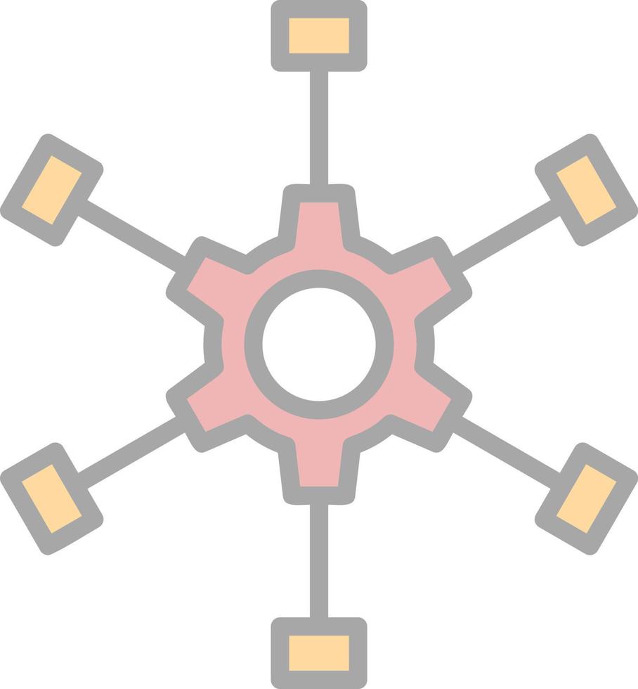 Outsource Management Vector Icon Design