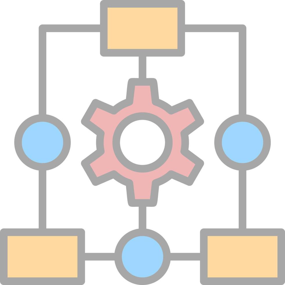 Workflow Process Vector Icon Design
