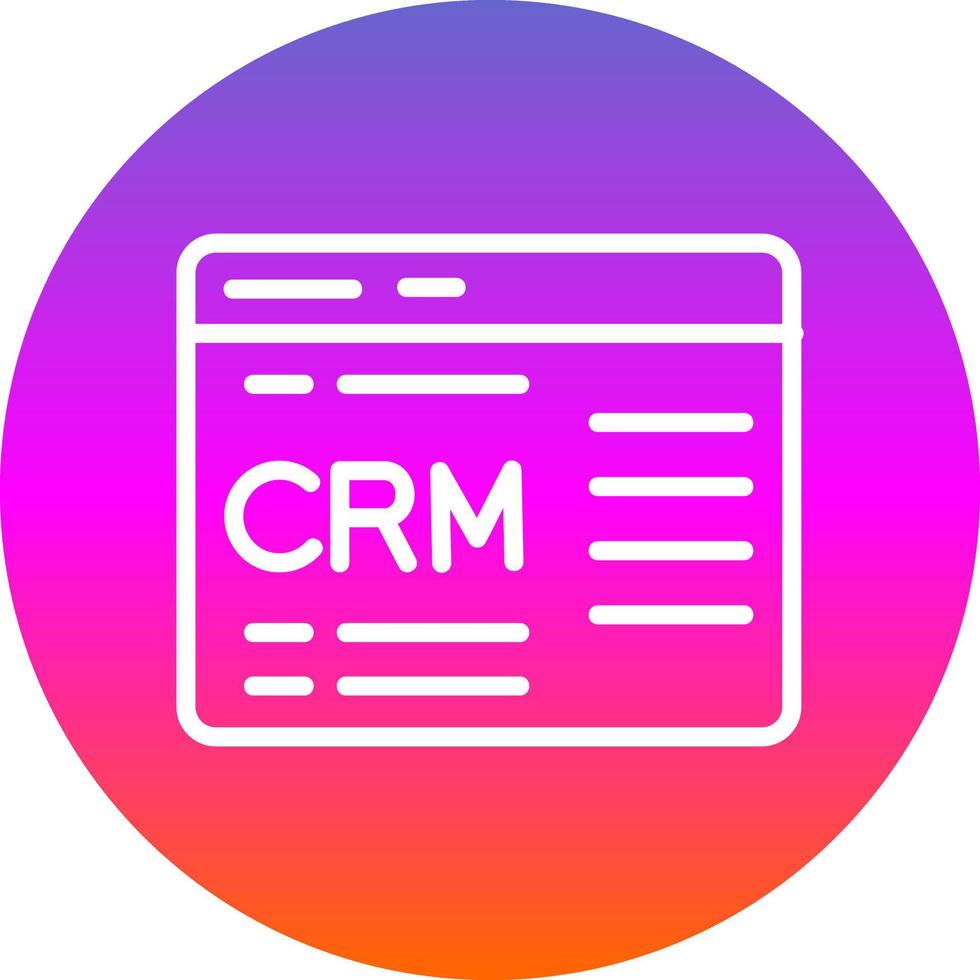 Crm Vector Icon Design