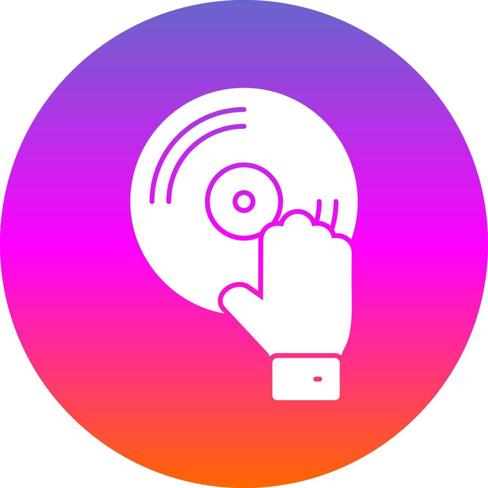 diseño de icono de vector de DJ