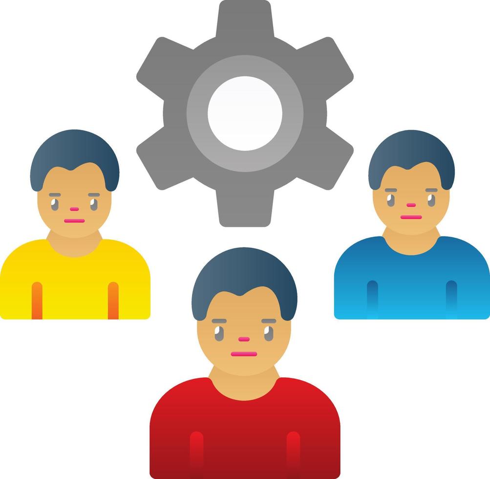 diseño de icono de vector de gestión de empleados