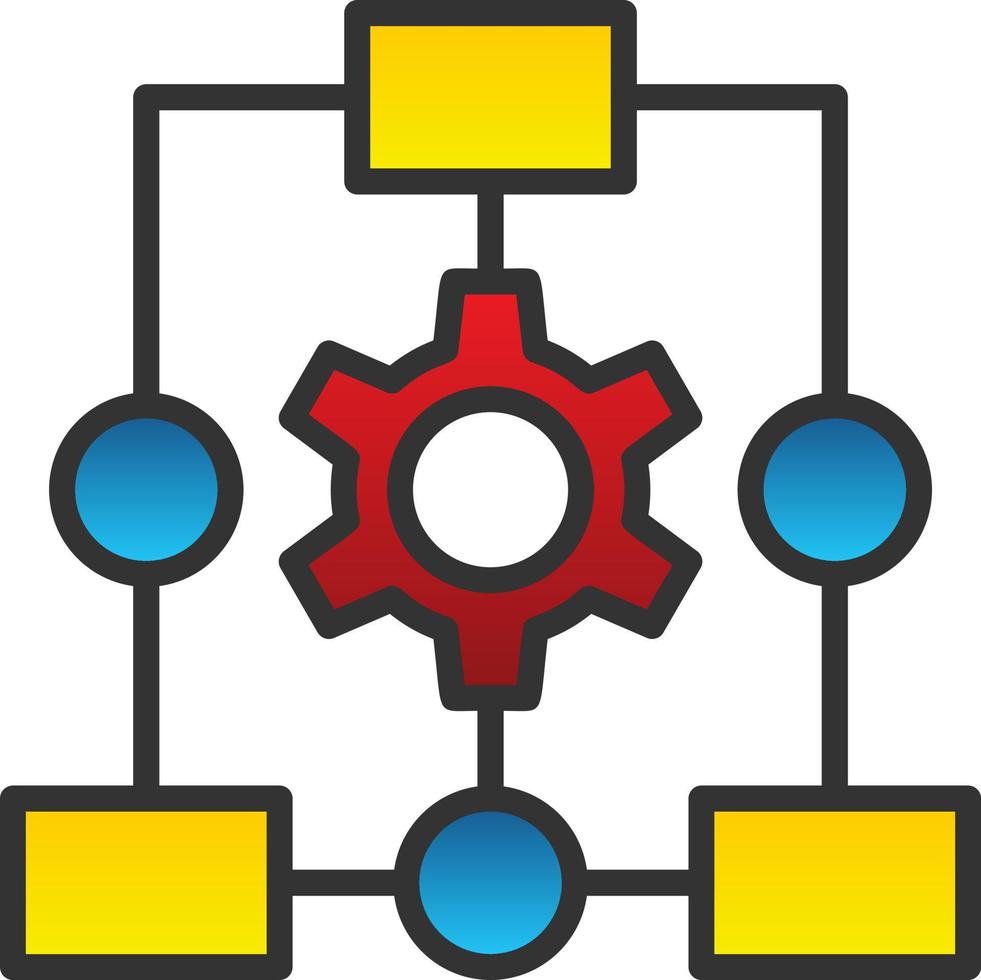 Workflow Process Vector Icon Design