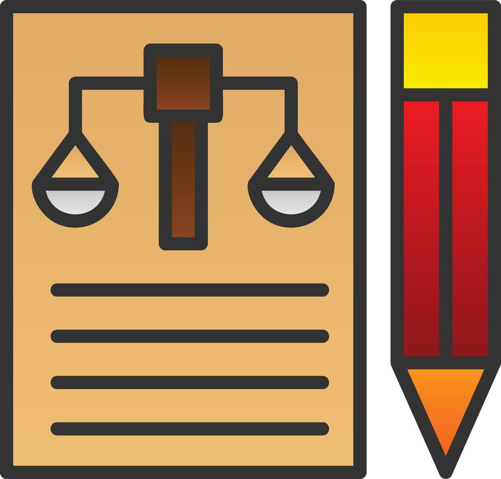 Legal Document Vector Icon Design
