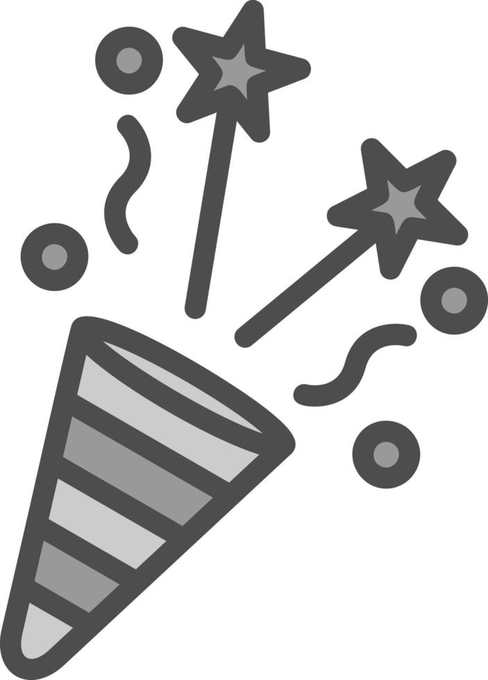 diseño de icono de vector de popper de fiesta
