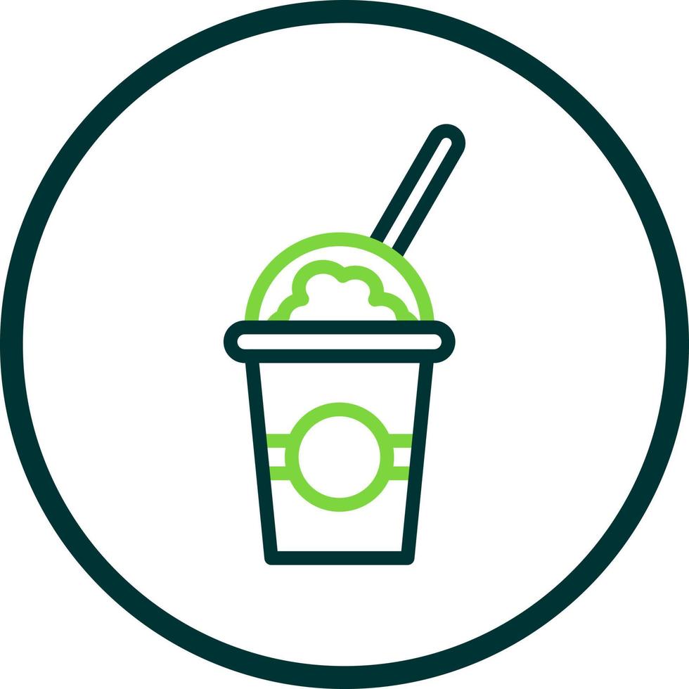 Milkshake Vector Icon Design