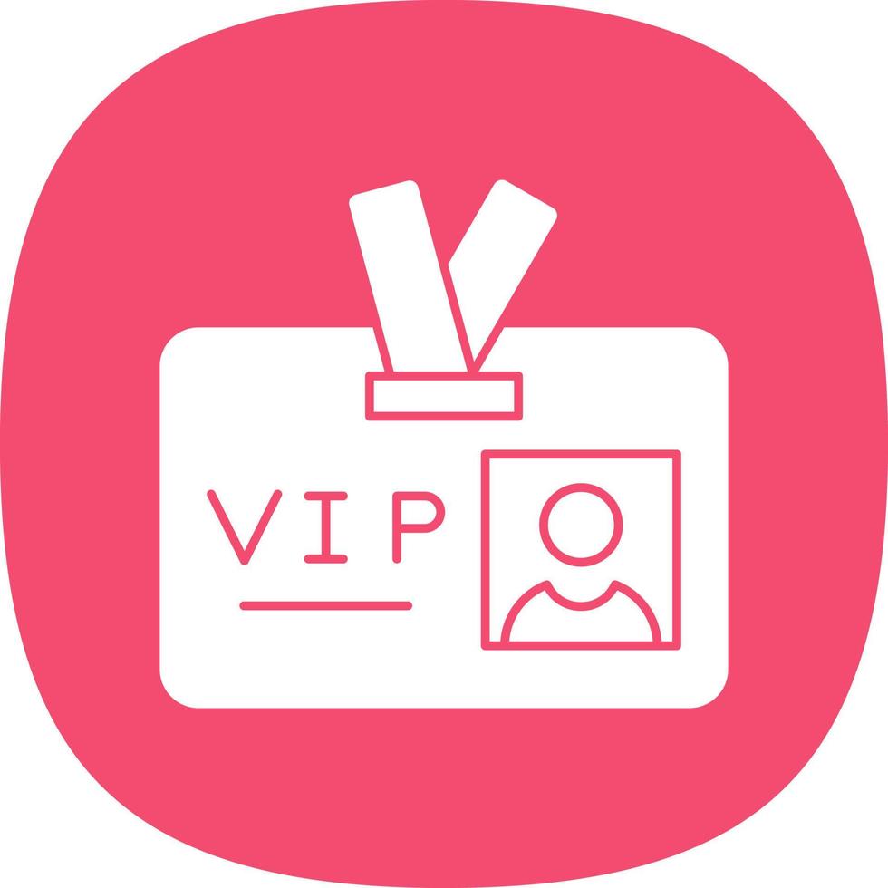 VIP Pass Vector Icon Design