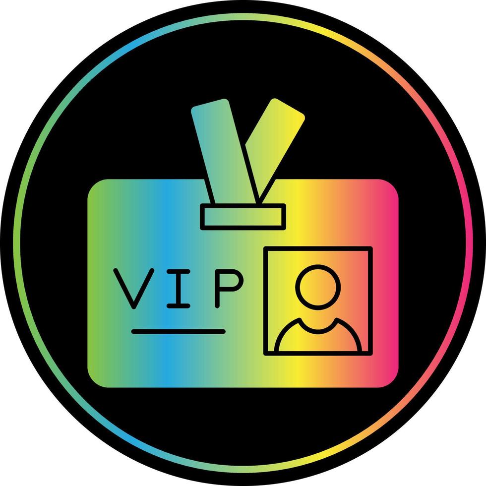 diseño de icono de vector de pase vip