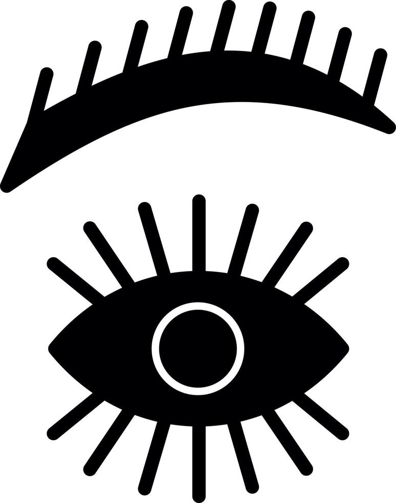 Eyebrow Vector Icon Design