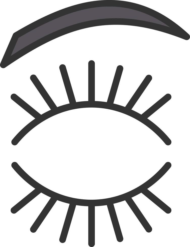 Eyelash Vector Icon Design
