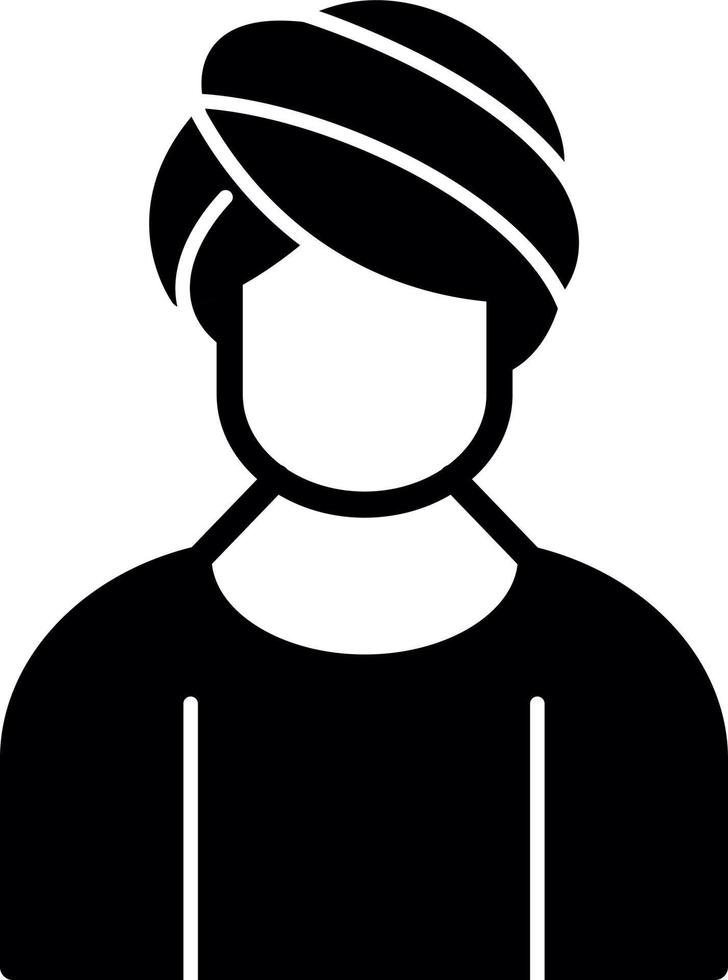 Hair Mask Vector Icon Design
