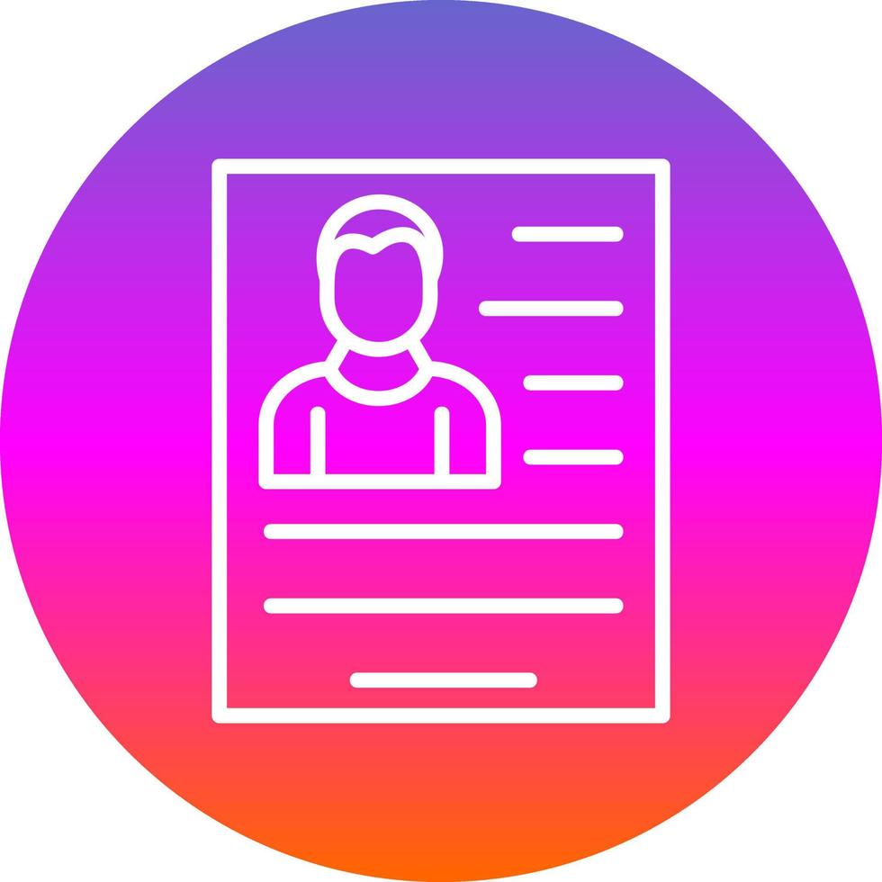 Resume Vector Icon Design