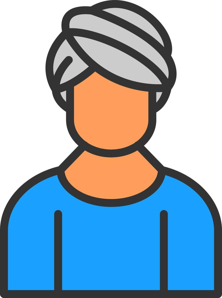 Hair Mask Vector Icon Design